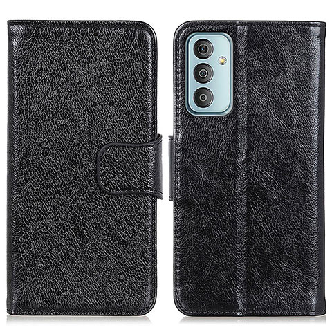 Funda de Cuero Cartera con Soporte Carcasa N05P para Samsung Galaxy F13 4G Negro