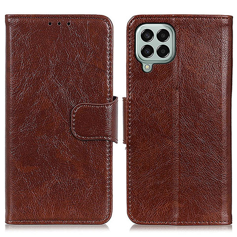 Funda de Cuero Cartera con Soporte Carcasa N05P para Samsung Galaxy M33 5G Marron