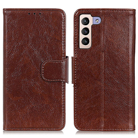 Funda de Cuero Cartera con Soporte Carcasa N05P para Samsung Galaxy S24 5G Marron