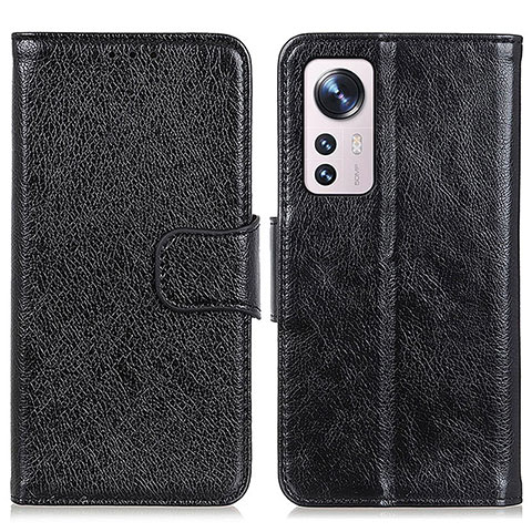 Funda de Cuero Cartera con Soporte Carcasa N05P para Xiaomi Mi 12 Lite 5G Negro