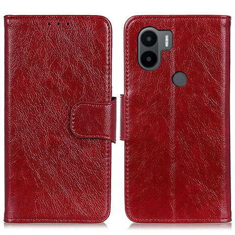 Funda de Cuero Cartera con Soporte Carcasa N05P para Xiaomi Redmi A1 Plus Rojo