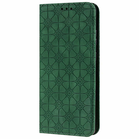 Funda de Cuero Cartera con Soporte Carcasa N06 para Samsung Galaxy Note 20 5G Verde Noche