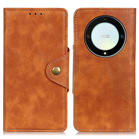 Funda de Cuero Cartera con Soporte Carcasa N06P para Huawei Honor Magic5 Lite 5G Marron