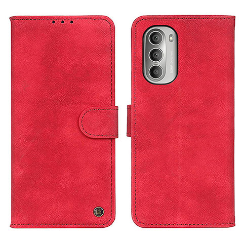 Funda de Cuero Cartera con Soporte Carcasa N06P para Motorola Moto G Stylus (2022) 4G Rojo