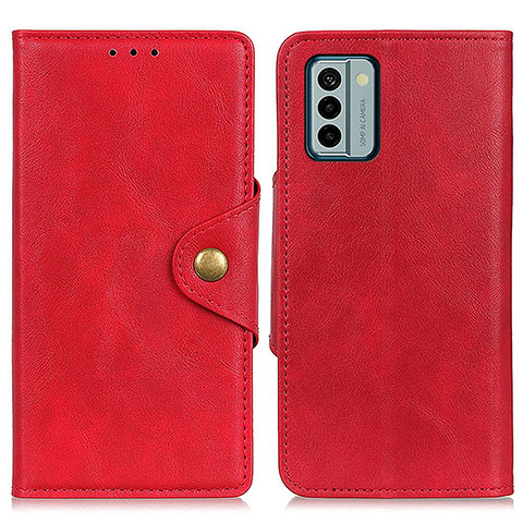 Funda de Cuero Cartera con Soporte Carcasa N06P para Nokia G22 Rojo