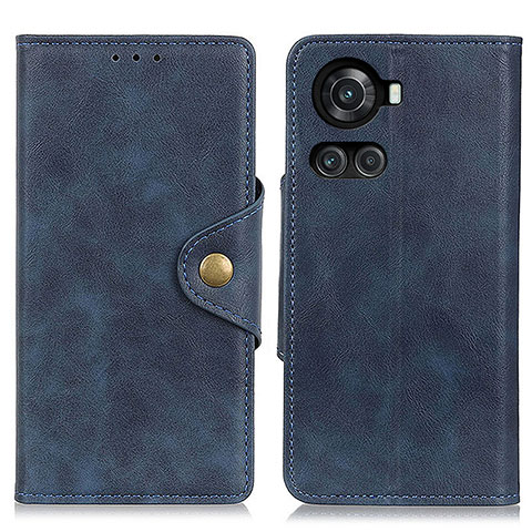 Funda de Cuero Cartera con Soporte Carcasa N06P para OnePlus 10R 5G Azul