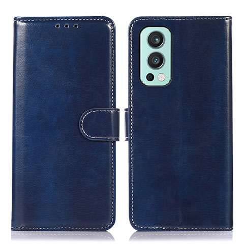 Funda de Cuero Cartera con Soporte Carcasa N06P para OnePlus Nord 2 5G Azul