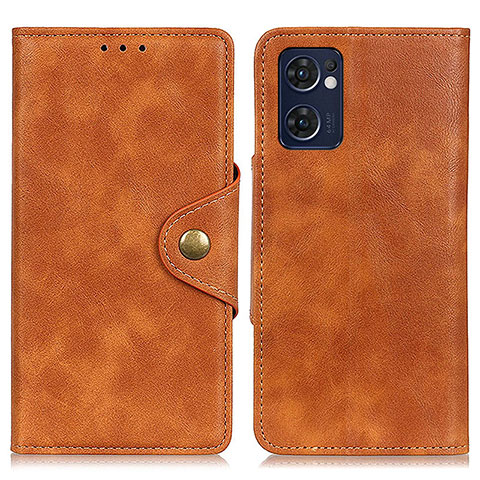 Funda de Cuero Cartera con Soporte Carcasa N06P para OnePlus Nord CE 2 5G Marron