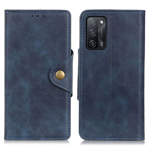 Funda de Cuero Cartera con Soporte Carcasa N06P para Oppo A53s 5G Azul