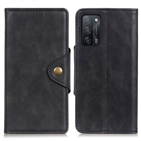 Funda de Cuero Cartera con Soporte Carcasa N06P para Oppo A53s 5G Negro