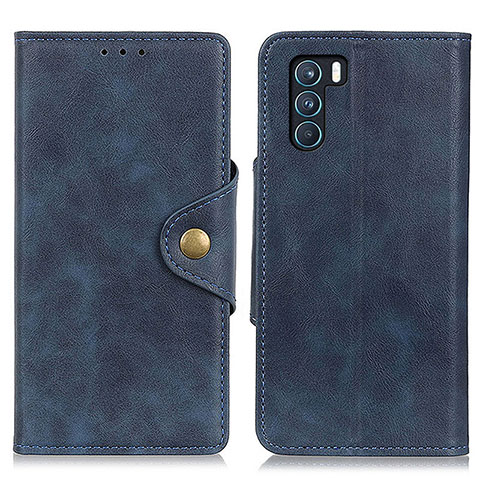 Funda de Cuero Cartera con Soporte Carcasa N06P para Oppo K9 Pro 5G Azul