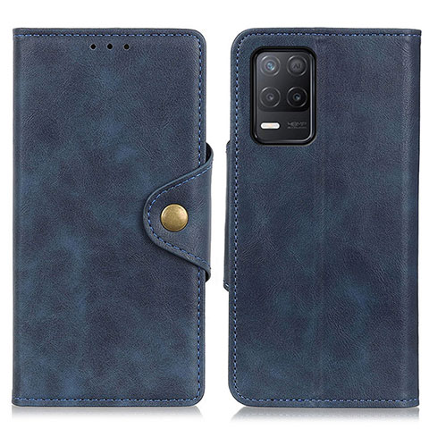 Funda de Cuero Cartera con Soporte Carcasa N06P para Realme 8 5G Azul