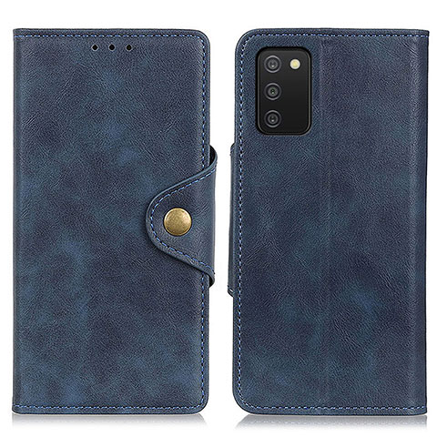 Funda de Cuero Cartera con Soporte Carcasa N06P para Samsung Galaxy A03s Azul