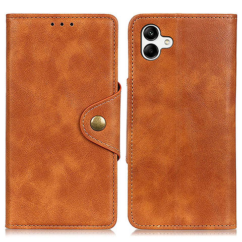 Funda de Cuero Cartera con Soporte Carcasa N06P para Samsung Galaxy A04 4G Marron