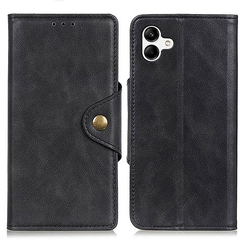 Funda de Cuero Cartera con Soporte Carcasa N06P para Samsung Galaxy F04 Negro