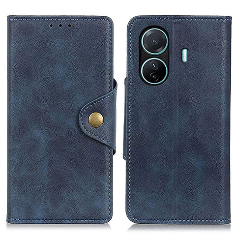 Funda de Cuero Cartera con Soporte Carcasa N06P para Vivo iQOO Z6 Pro 5G Azul