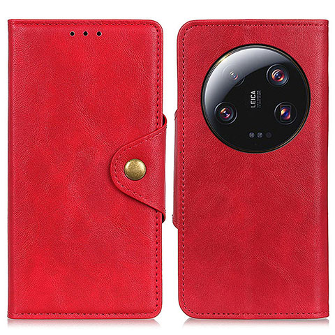 Funda de Cuero Cartera con Soporte Carcasa N06P para Xiaomi Mi 13 Ultra 5G Rojo