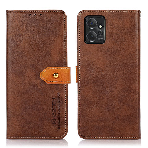 Funda de Cuero Cartera con Soporte Carcasa N07P para Motorola Moto G Power 5G (2023) Marron