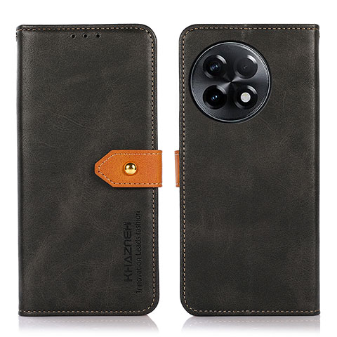 Funda de Cuero Cartera con Soporte Carcasa N07P para OnePlus Ace 2 5G Negro