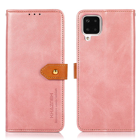 Funda de Cuero Cartera con Soporte Carcasa N07P para Samsung Galaxy A12 5G Rosa