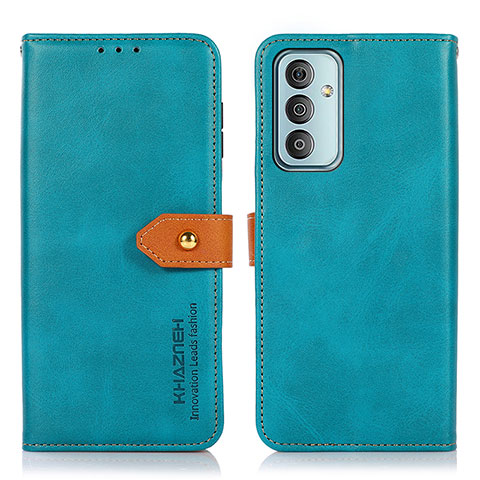 Funda de Cuero Cartera con Soporte Carcasa N07P para Samsung Galaxy M23 5G Cian