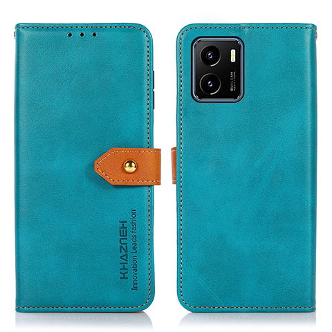 Funda de Cuero Cartera con Soporte Carcasa N07P para Vivo Y01A Cian