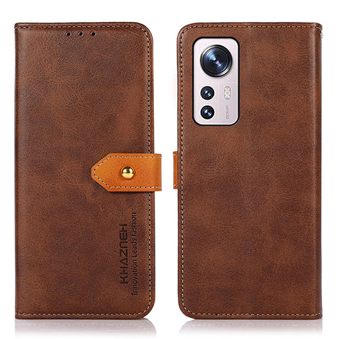 Funda de Cuero Cartera con Soporte Carcasa N07P para Xiaomi Mi 12 Lite 5G Marron