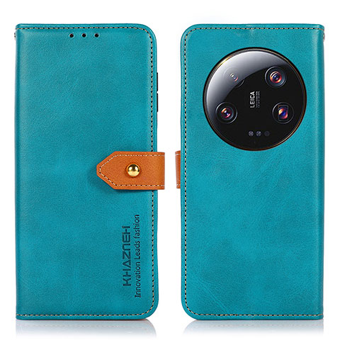 Funda de Cuero Cartera con Soporte Carcasa N07P para Xiaomi Mi 13 Ultra 5G Cian