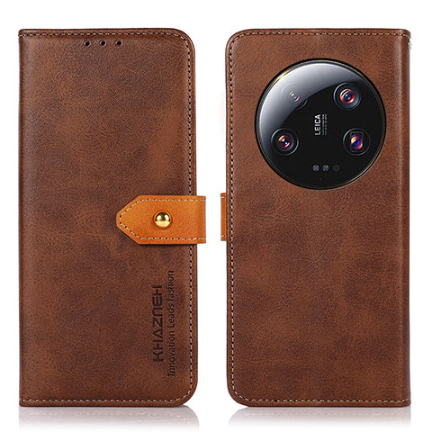 Funda de Cuero Cartera con Soporte Carcasa N07P para Xiaomi Mi 13 Ultra 5G Marron