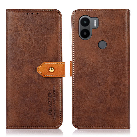 Funda de Cuero Cartera con Soporte Carcasa N07P para Xiaomi Redmi A1 Plus Marron