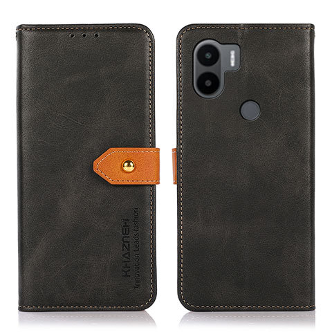 Funda de Cuero Cartera con Soporte Carcasa N07P para Xiaomi Redmi A1 Plus Negro