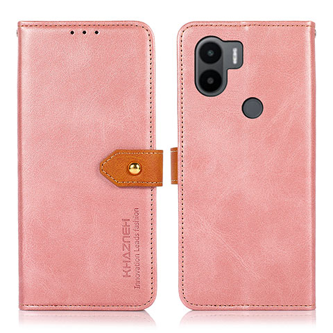 Funda de Cuero Cartera con Soporte Carcasa N07P para Xiaomi Redmi A1 Plus Rosa