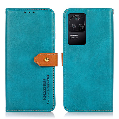 Funda de Cuero Cartera con Soporte Carcasa N07P para Xiaomi Redmi K40S 5G Cian