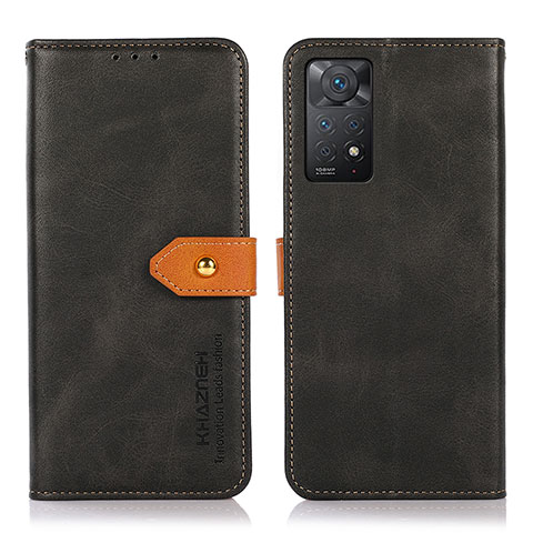 Funda de Cuero Cartera con Soporte Carcasa N07P para Xiaomi Redmi Note 12 Pro 4G Negro