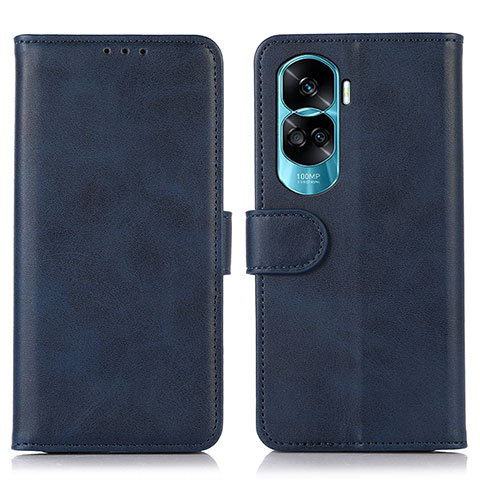 Funda de Cuero Cartera con Soporte Carcasa N08P para Huawei Honor 90 Lite 5G Azul