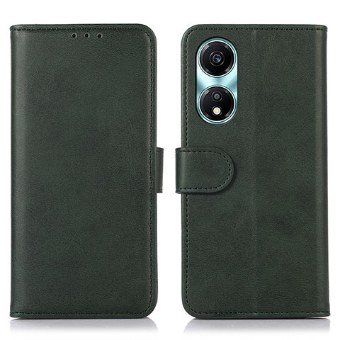 Funda de Cuero Cartera con Soporte Carcasa N08P para Huawei Honor X5 Plus Verde