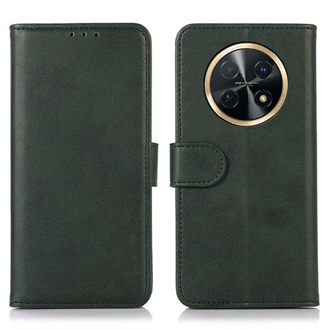 Funda de Cuero Cartera con Soporte Carcasa N08P para Huawei Nova Y91 Verde