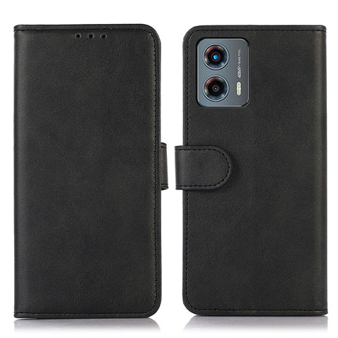 Funda de Cuero Cartera con Soporte Carcasa N08P para Motorola Moto G 5G (2023) Negro