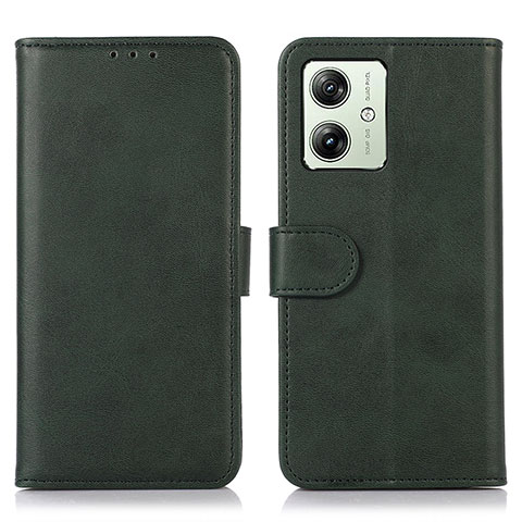 Funda de Cuero Cartera con Soporte Carcasa N08P para Motorola Moto G54 5G Verde