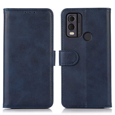 Funda de Cuero Cartera con Soporte Carcasa N08P para Nokia C22 Azul