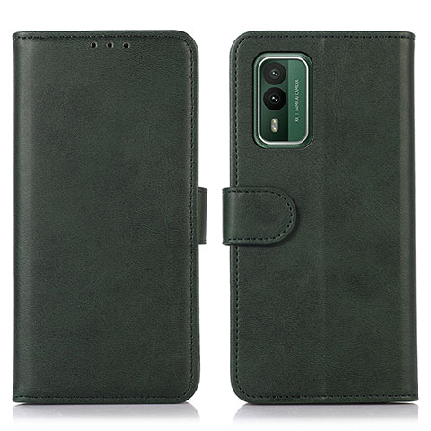 Funda de Cuero Cartera con Soporte Carcasa N08P para Nokia XR21 Verde