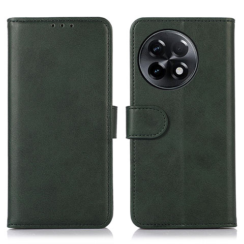 Funda de Cuero Cartera con Soporte Carcasa N08P para OnePlus 11R 5G Verde