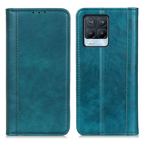 Funda de Cuero Cartera con Soporte Carcasa N08P para Realme 8 4G Verde