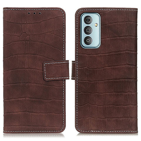 Funda de Cuero Cartera con Soporte Carcasa N08P para Samsung Galaxy F13 4G Marron