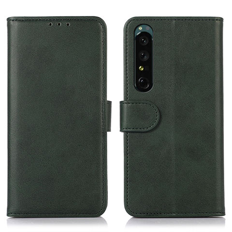 Funda de Cuero Cartera con Soporte Carcasa N08P para Sony Xperia 1 IV SO-51C Verde