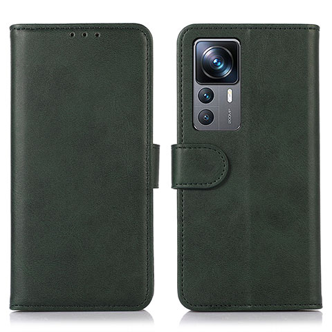 Funda de Cuero Cartera con Soporte Carcasa N08P para Xiaomi Mi 12T 5G Verde