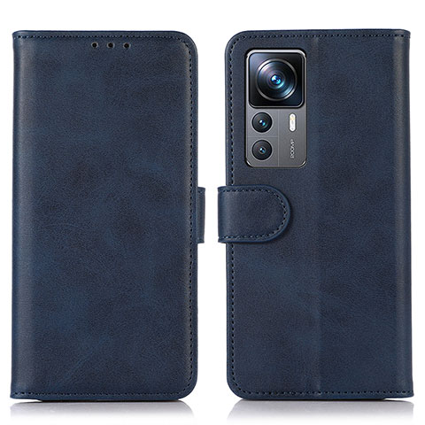 Funda de Cuero Cartera con Soporte Carcasa N08P para Xiaomi Mi 12T Pro 5G Azul