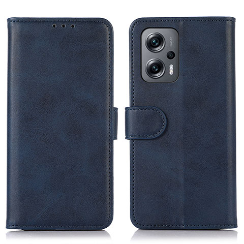 Funda de Cuero Cartera con Soporte Carcasa N08P para Xiaomi Redmi Note 12 Turbo 5G Azul