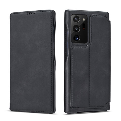 Funda de Cuero Cartera con Soporte Carcasa N09 para Samsung Galaxy Note 20 Ultra 5G Negro