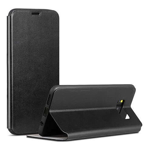 Funda de Cuero Cartera con Soporte Carcasa P01 para Samsung Galaxy S8 Negro